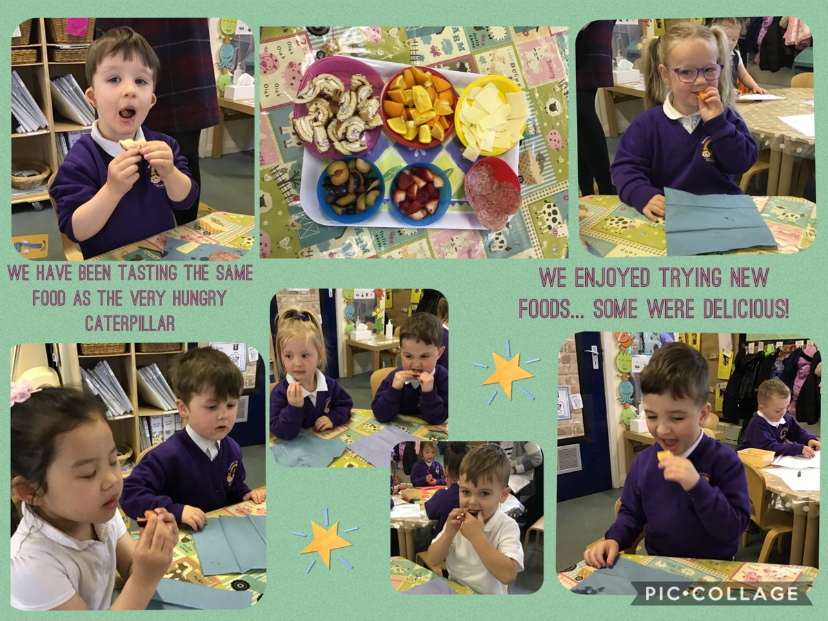 We have been reading The Very Hungry Caterpillar by <a href="/ericcarle/">eric carle</a>