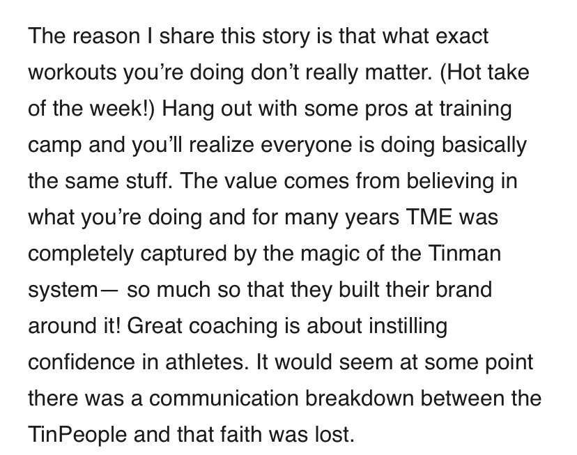 "The workouts you are doing don't really matter."  @TheRealMerb A true statement from The Final Lap Newsletter.But how can this be true? Do the workouts really not matter? Let's explore...