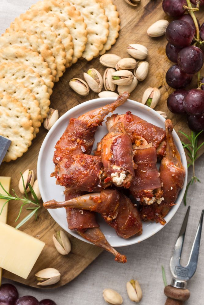 quail4ever's tweet photo. PROSCIUTTO WRAPPED QUAIL: Learn to make this delicious wild appetizer with @WildandWhole during our Women on the Wing virtual event coming up on the evening of Thursday, May 6th. Details at https://t.co/fnbto3mWF3 w/ @FederalPremium @southdakota @waltonsinc @Cabelas @BassProShops https://t.co/mQvjblloby