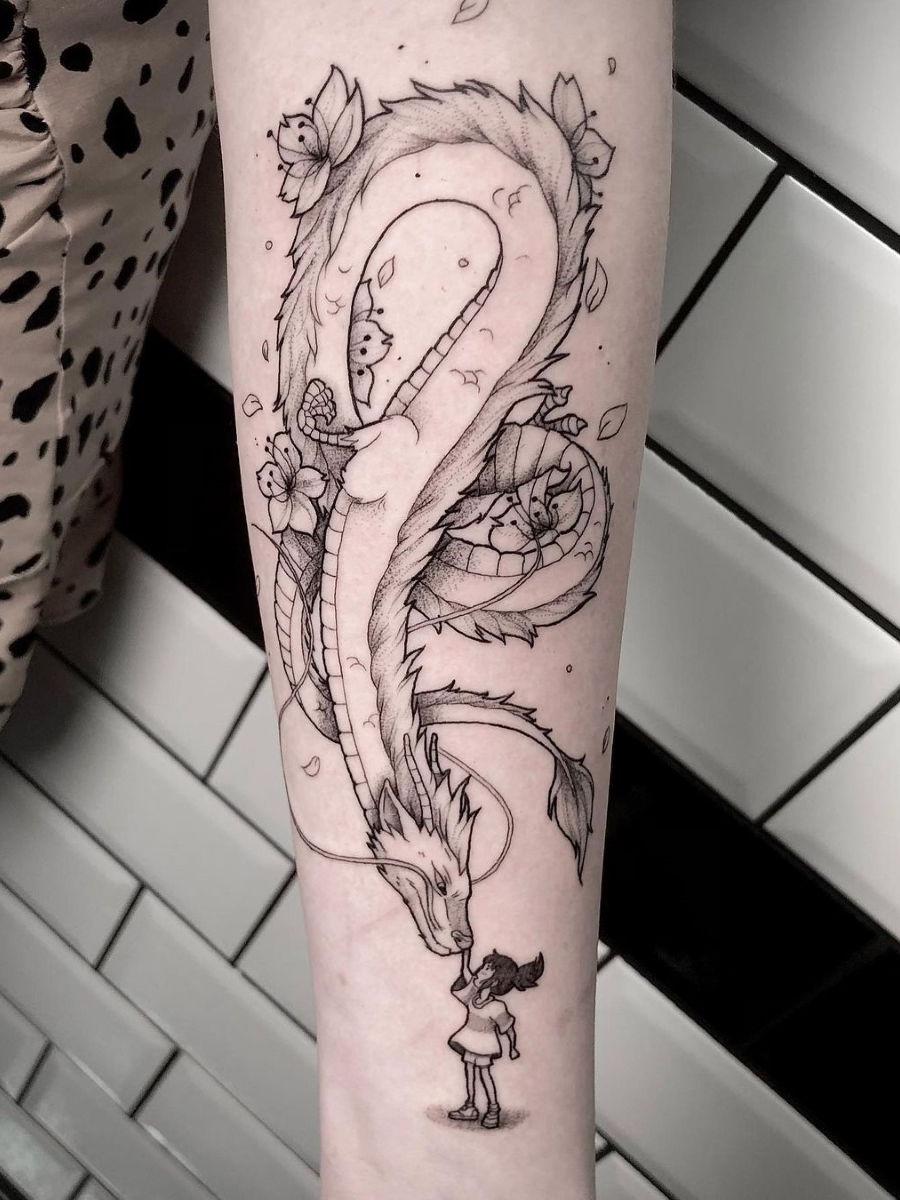 Haku from Spirited Away Done by Billie at Free Spirit Tattoo Manly NSW Australia rtattoos #21 Haku from Spirited Away Done by Billie at Free Spirit Tattoo Manly NSW Australia rtattoos