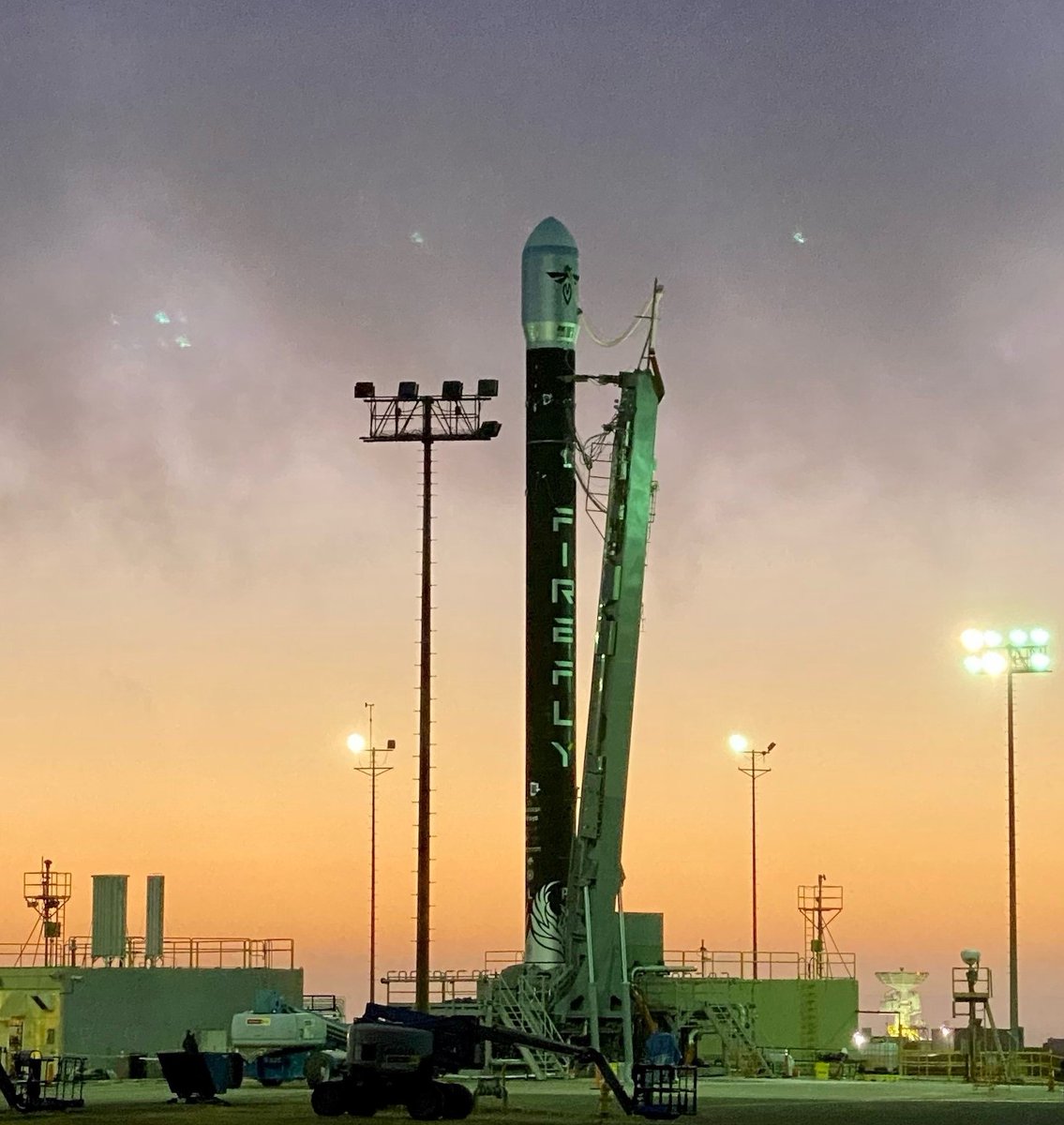 FireflySpace's tweet photo. Beautiful evening at Firefly’s Vandenberg SLC-2 launch facility. https://t.co/p25cTrrkKN