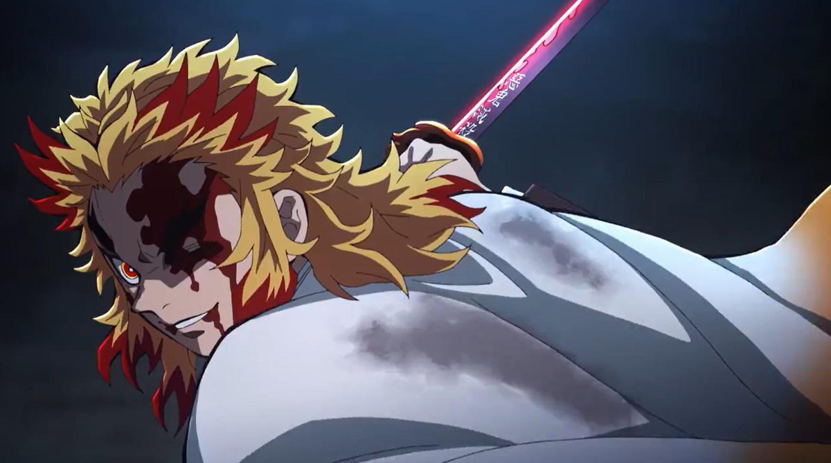 greenseeker1's tweet photo. Rengoku  #DemonSlayer 
That’s it, that’s the tweet. https://t.co/TGkYbJOWN3
