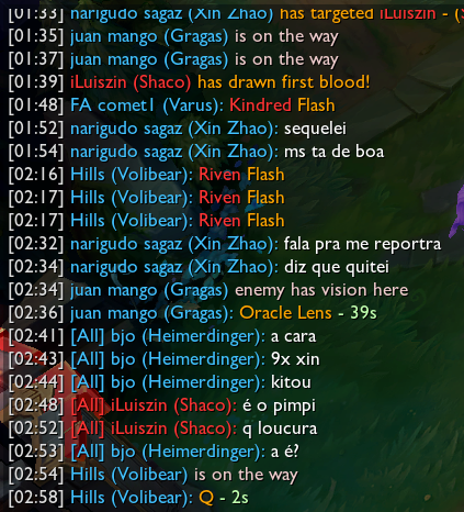 Infantlol's tweet photo. High Elo no BR. https://t.co/4tJuZ9fMjb