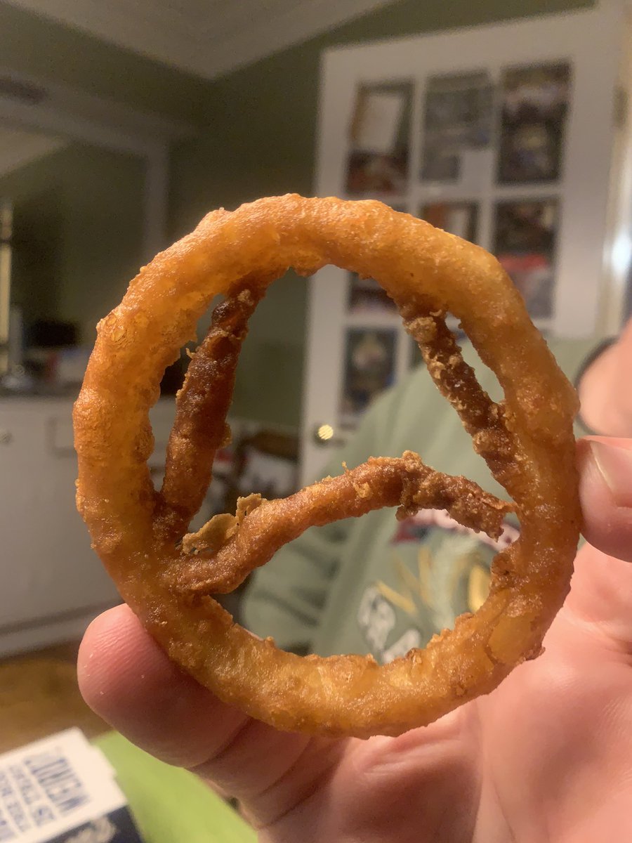 So I got this onion ring in my lunch today...What does it mean?