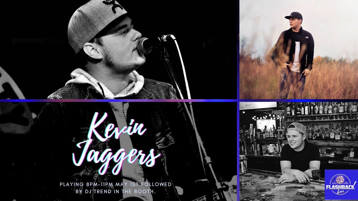 May is an exciting month at Flashback Live! May 1st, Kevin Jaggers will be here playing from 8-11! So, mark those calendars and get ready for a night of country hits!

#KevinJaggers #DJTrend #DJ #FlashbackLive #countryhits