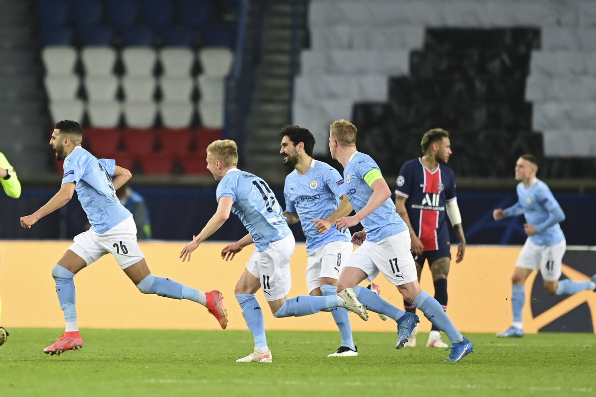 Huge away goals 💪🏼🎱⚽ So happy we've turned this game around. C'mon City! 💙🔥 @ChampionsLeague https://t.co/tURsLV6qd8