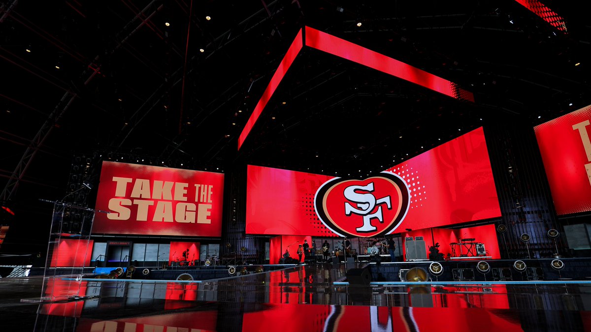 The stage is set 👀

#NFLDraft | #49ersDraft