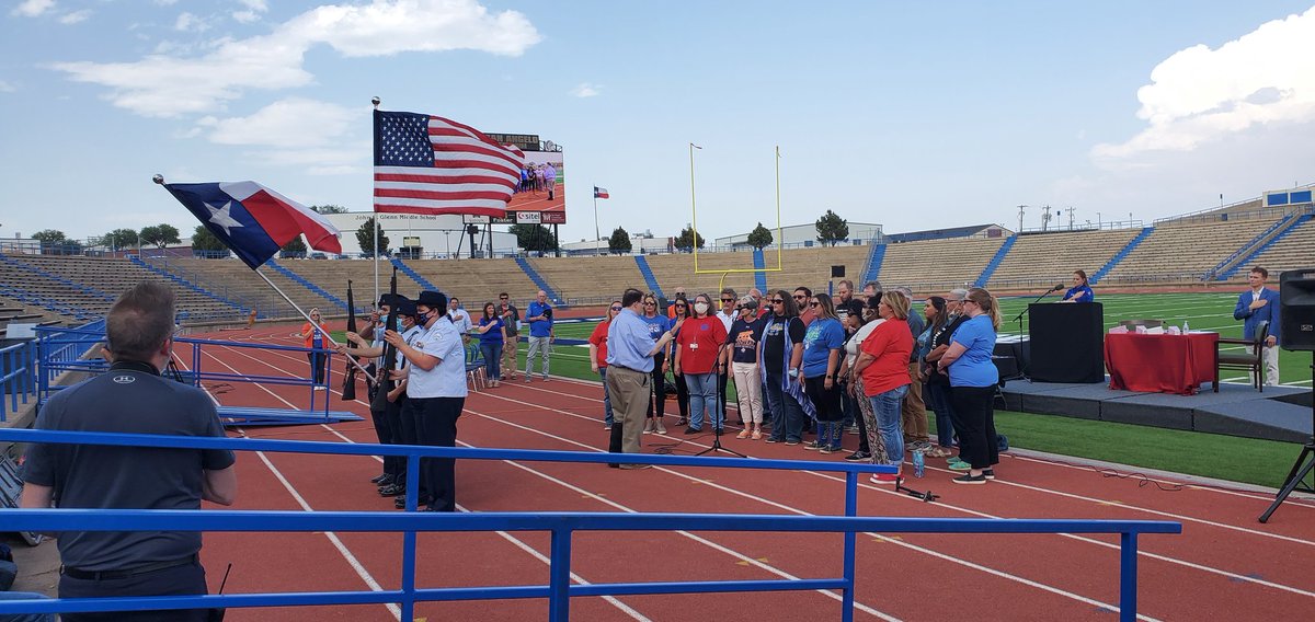 Incredibly gifted educators and students lead us in honoring our nation and state at our annual district celebration.  #celebratesaisd <a href="/SanAngeloISD/">San Angelo ISD</a>