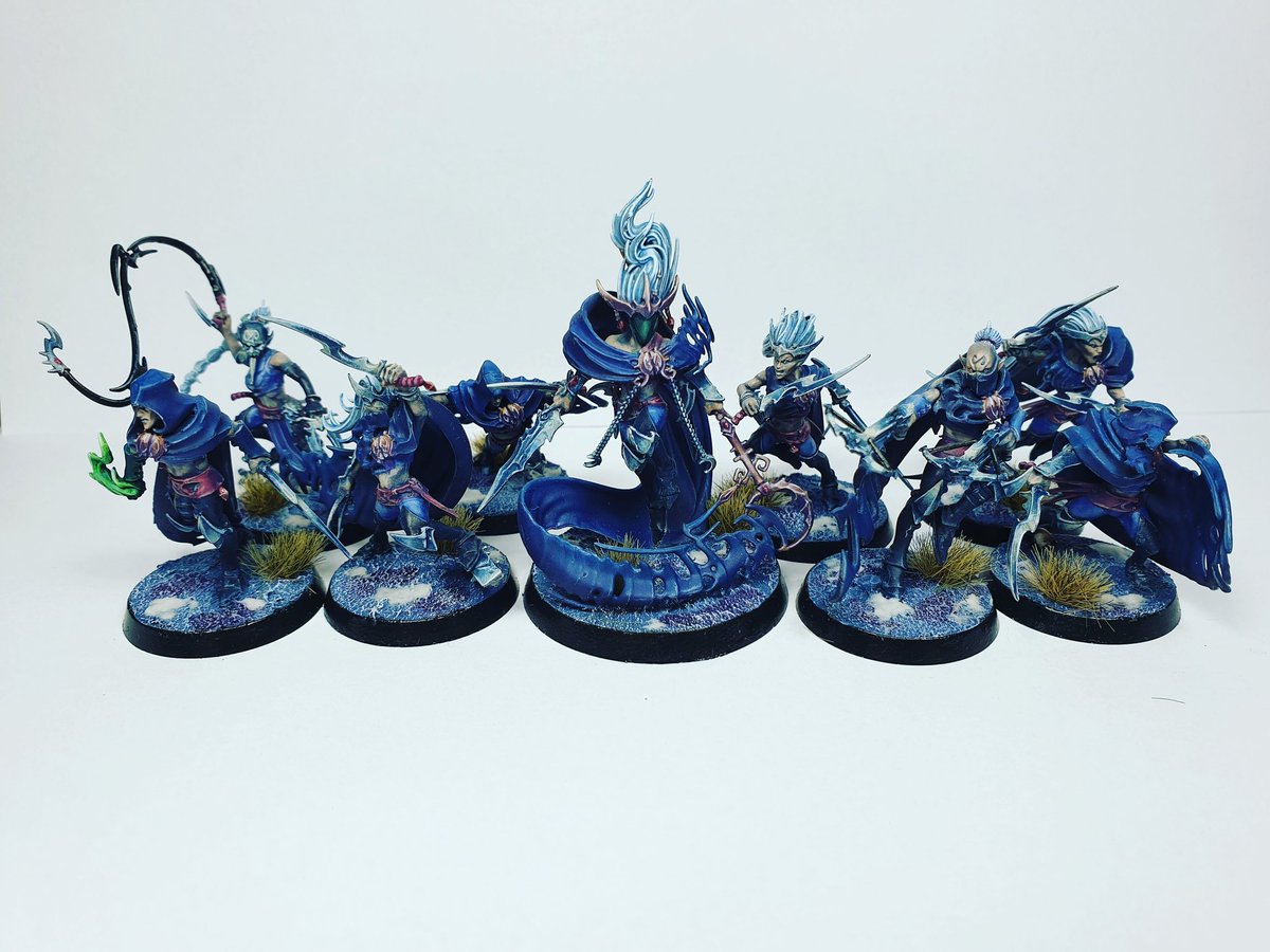 TatoSoto's tweet photo. Finished #Warcry band from #khainiteshadowstalkers for my army of #DaugthersofKhaine
#DoK #gamesworkshop #paintingwarhammer #paintingminiatures #warmongers #wargames #warhammercommunity #AoS #warhammer #AgeofSigmar #tabletopgames #shadow #Khaine #shadowstalkers #khainite https://t.co/UlsYvDxFn9
