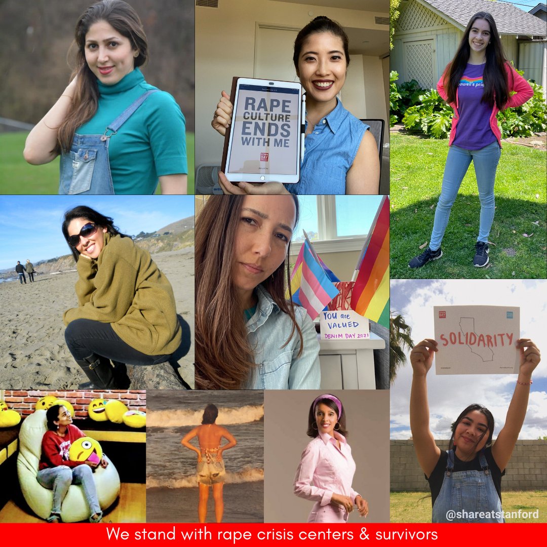 Here are some more Stanford students, staff, and faculty members wearing denim for Denim Day to support survivors and protest the misconceptions of sexual violence! #DenimDayatStanford #WhyDenimStanford