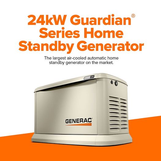 Adams_Electric's tweet photo. Did you know Generac offers the only 24kW air-cooled generator?  Call us today (765) 325-2838 or email alissa@adamselectric.net, for a free in-home assessment. https://t.co/XyfbPQLHqa