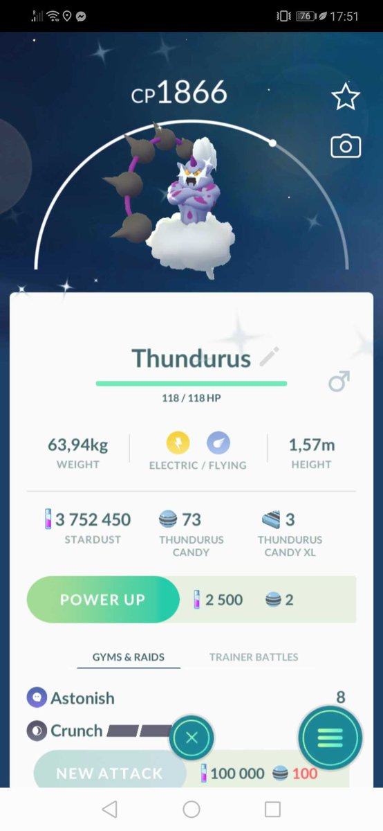GoRaidGo's tweet photo. What are the odds?  One of our regular GoRaidGo Trainers just caught three legendary shinies in a row using #GoRaidGo. #oddsonthat #PokemonGoFriends #pokemongoraid
#thunderous #landorus #Tornadus #shinypokemon #showusyourshinies https://t.co/fuh1vSlghQ