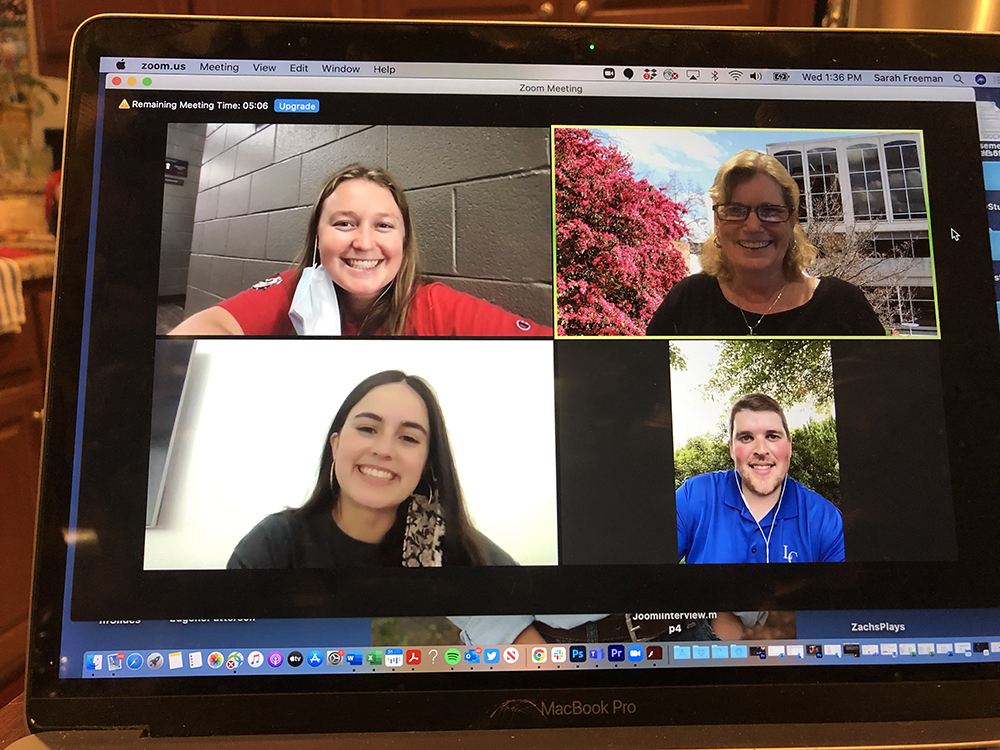 SFreeman0's tweet photo. Today was the final Zoom meeting of our dream team of @DickYarbrough Fellows @megmittelhamms and @sophiahaynes_ , and my colleague, the ever-patient and talented @dayneyoung.

Our meetings were a great source of enjoyment and productivity in an otherwise odd work year. https://t.co/xzqIdJvOSn