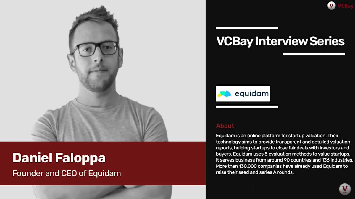 Equidam founder <a href="/faloppad/">Daniel Faloppa</a> spoke to Komal Pattanayak of <a href="/VcbayN/">VCBay News</a> about his story, the growth of Equidam (+130,000 startups valued), and future ambitions in Africa and Asia. 📈

Watch it here ➡️ youtu.be/BfyNr-FgzUU

#Startups #Valuation #Fundraising #Technology #Entrepreneurship