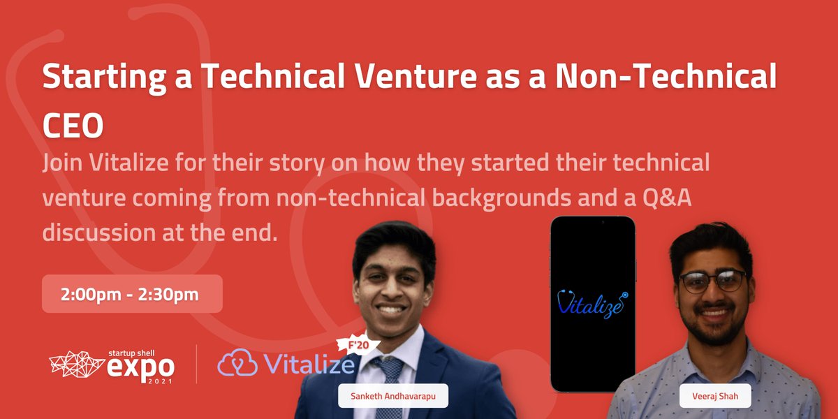 startup_shell's tweet image. Shell Talk: Starting a Technial Venture as a Non-Technial Co-Founder with Vitalize STARTS IN 5 MIN!!! If you wish to attend this talk, register here: buff.ly/3gKII97 #shellexpo #Venture #shelltalk #UMD
