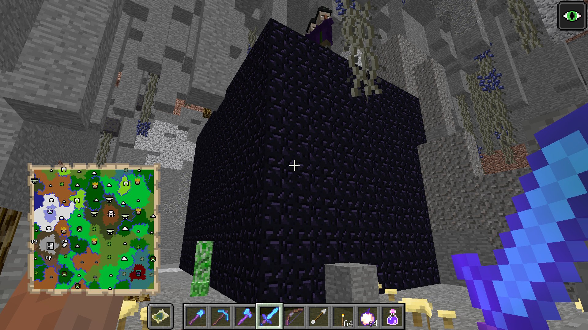 べれった 巨大黒曜石のチェスト部屋 部屋破壊後 実績解除 巨人のツルハシを使って部屋を破壊し チェストの中にある灰のランプを入手します 灰のランプを入手すると の実績が解除され 最後の城を攻略できるようになります マインクラフト 黄昏