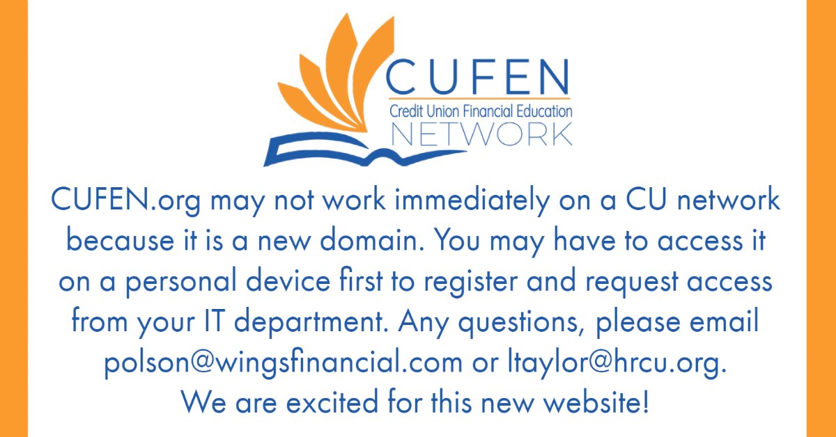 Credit Union Financial Education Network (@cufenetwork) on Twitter photo 