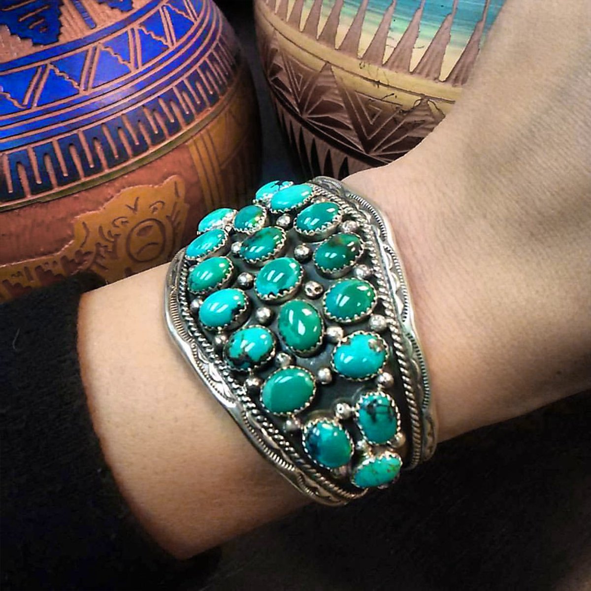 #TRIBEFAVORITE
Turquoise is our favorite stone! No better combination than silver + turquoise!

☝ Tap To Shop Similar Items
Or shop our website: bit.ly/2Xo4Ta4