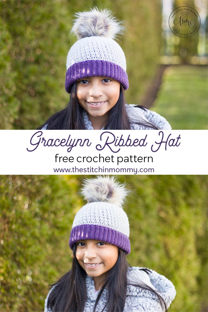 stitchin_mommy's tweet photo. Gracelynn Ribbed Hat - Free Crochet Pattern - https://t.co/0v033m1q1q https://t.co/N5DjjgUrGs