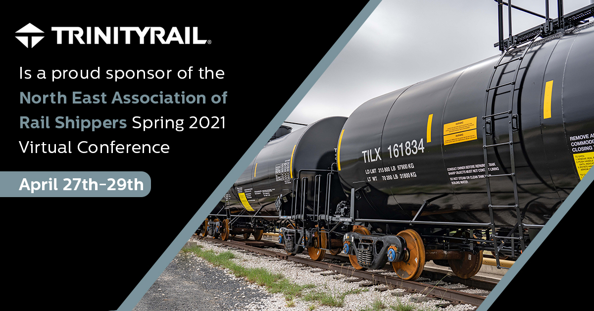 Trinity_Rail's tweet photo. TrinityRail is proud to continue our support of @NEARS_ORG and the 2021 spring virtual meeting. #nearsweek https://t.co/RLFxmcJQPb https://t.co/6chWmr8q9s