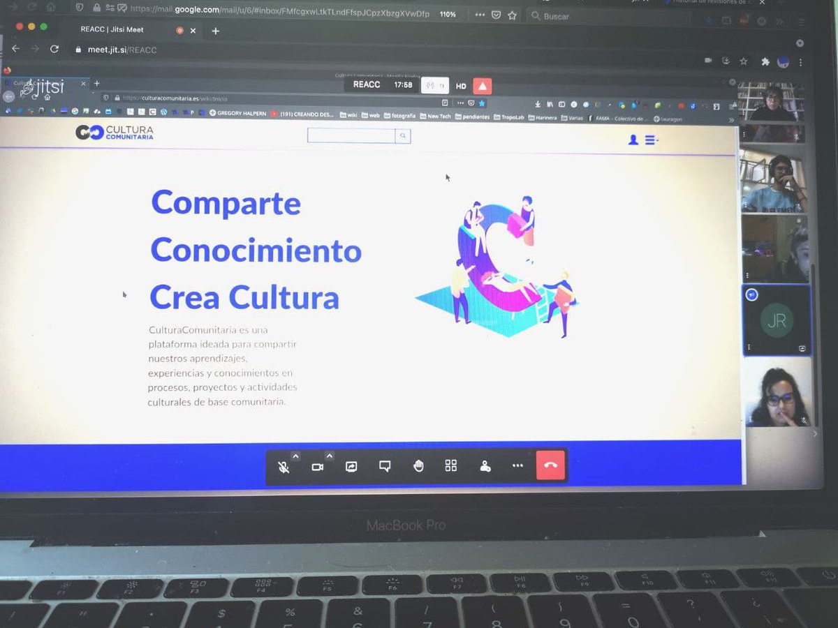 Comenzamos la primera editatona de nuestra flamante wiki de cultura comunitaria, aún en fase beta, para recoger iniciativas y documentación de nuestros procesos de trabajo... ¡emoción total! 💜
#REACC #culturacomunitara