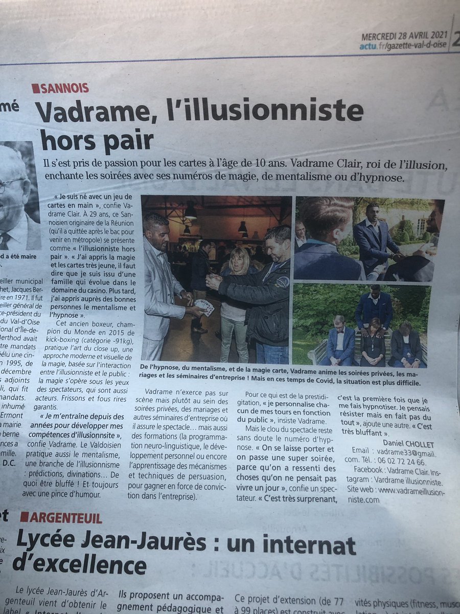 LVadrame's tweet photo. #vadrame #illusionniste #magicien #closeup #horspair #vadrameillusionniste #paris #illusion #hypnose https://t.co/psI7Lr5GCE