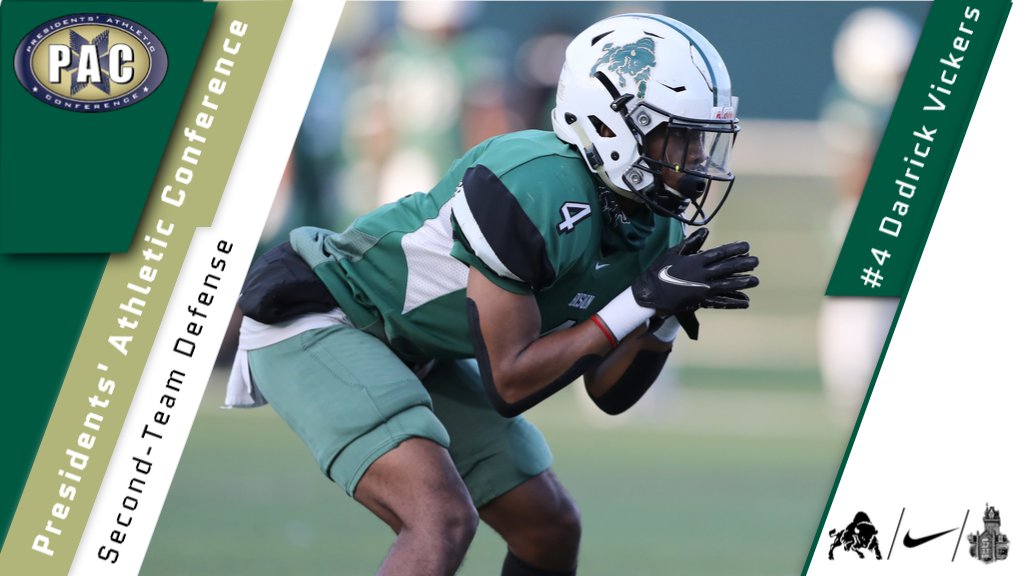 BethanyWV_Bison's tweet image. Congratulations to Dadrick Vickers on earning All-PAC Second-Team - Defense