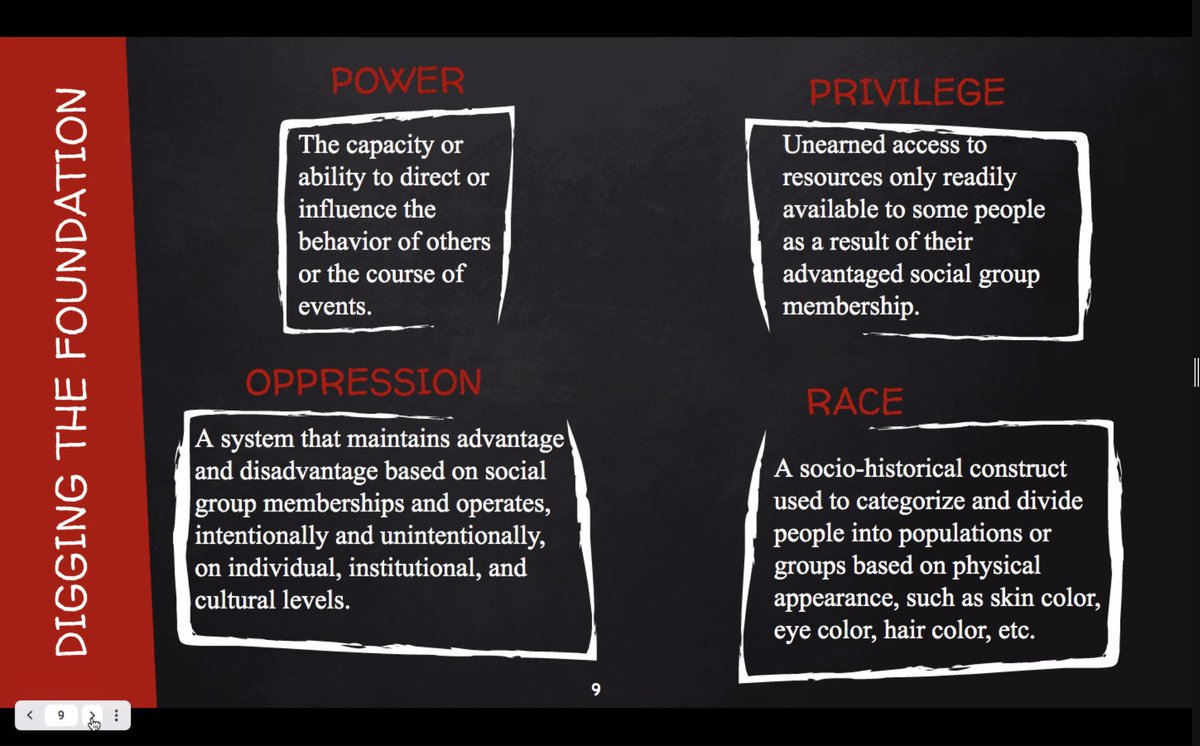 "Sometimes I say definition because that is my colonized way of thinking"