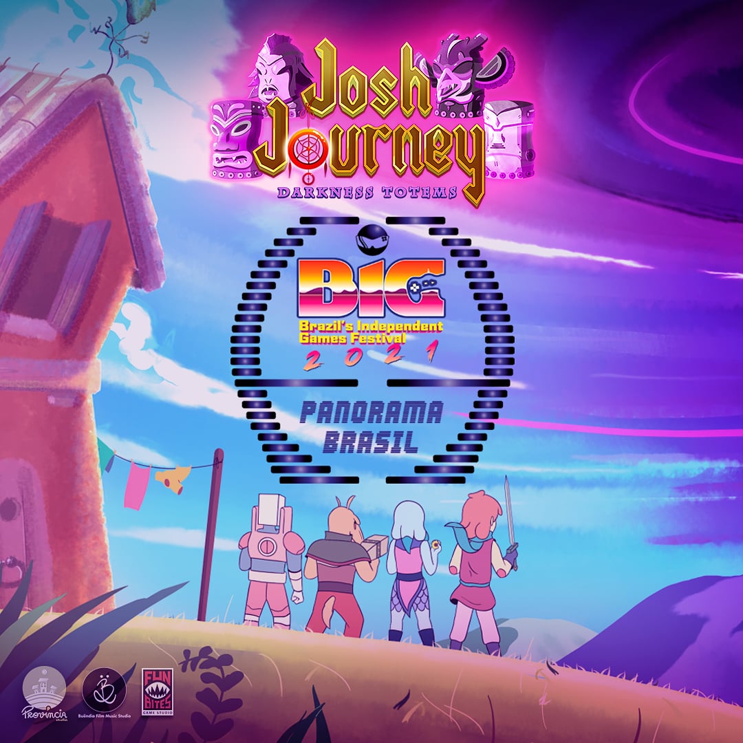 Heyyy guys! We are thrilled to announce that our #JoshJourneyGame is selected on Panorama Brasil at <a href="/BIG_Festival/">gamescom latam BIG Festival 🎮</a> 2021! The biggest event of Latin America with amazing games!!! #ProvinciaStudio #BigFestival #BigFestival2021 #gamedev