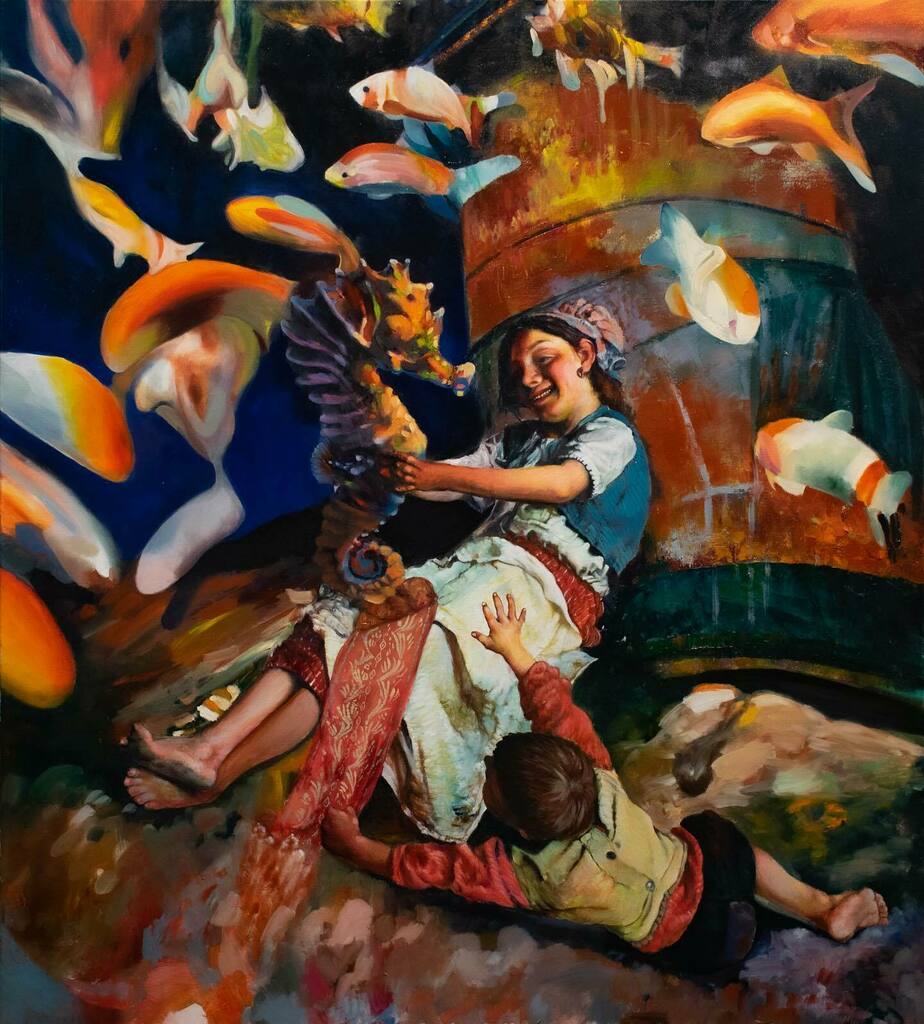 “Let them play” 100 x 90 cm #oiloncanvas #oilpainting #figurativepainting #kunstwerk #artwork #art #artcollector #artgallery instagr.am/p/COOCEzrlH9T/