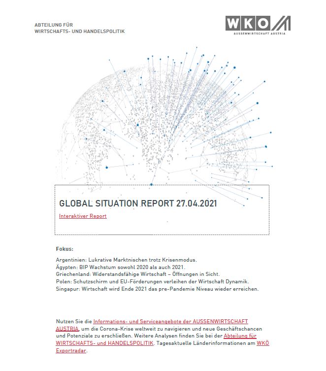 Martin Woller (@martinwoller) on Twitter photo AUSSENWIRTSCHAFT AUSTRIA <a href="/wko_aw/">WKÖ AUSSENWIRTSCHAFT</a> GLOBAL SITUATION REPORT
* #Ägypten kommt bisher verhältnismäßig gut durch die #COVID-19 Krise.
* BIP steigt 2020 u. 2021.
* Geschäfte laufen weiter. Da es kaum #Reisebeschränkungen gibt, gilt es die Zeit zu nützen.
wko.at/site/global-si… AUSSENWIRTSCHAFT AUSTRIA <a href="/wko_aw/">WKÖ AUSSENWIRTSCHAFT</a> GLOBAL SITUATION REPORT
* #Ägypten kommt bisher verhältnismäßig gut durch die #COVID-19 Krise.
* BIP steigt 2020 u. 2021.
* Geschäfte laufen weiter. Da es kaum #Reisebeschränkungen gibt, gilt es die Zeit zu nützen.
wko.at/site/global-si…