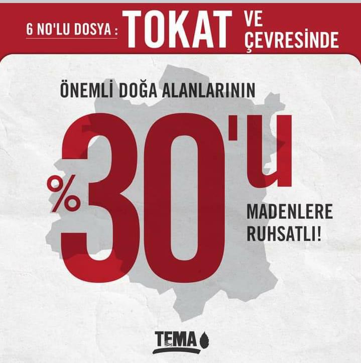 <a href="/temavakfi/">TEMA Vakfı</a>  paylaştığı veriler #Tokat şehrinin ekolojik dengesini ve bölge halkının geleceği büyük endişeler taşımaktadır.
Tehlikenin Farkında mısınız ❓
#altındaölümvar
#ErbaaCEDİstiyor
<a href="/TokatNetHaber/">TOKAT NET HABER</a>
<a href="/tokattan60/">Tokattan60</a>
<a href="/TOKATinSesi/">TOKAT'ın Sesi</a>
<a href="/Tokat_haberleri/">Tokat Haber 🇹🇷</a>
<a href="/ErbaaHaber/">ErbaaHaber TR</a>