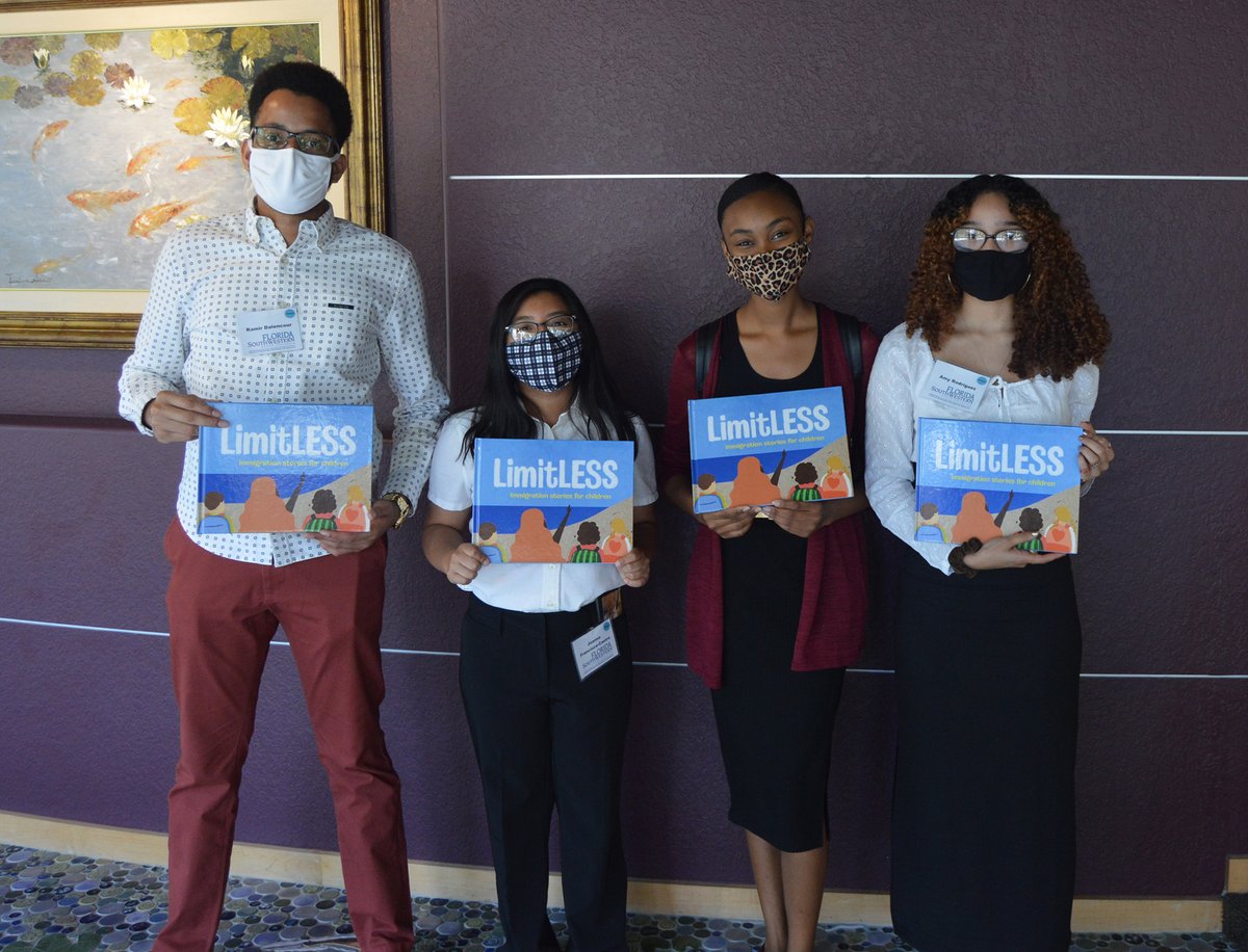 FSWCollege's tweet photo. Elevate your expectations of FSW! Four FSW students wrote and published a children's book, “LimitLESS: Immigration Stories for Children,” for their Honors Program capstone project. Read more about their story at The Helm: https://t.co/O2G20KN8WV
#Elevate #FSWSuccess #Classof2021 https://t.co/hJNuWF1qqX