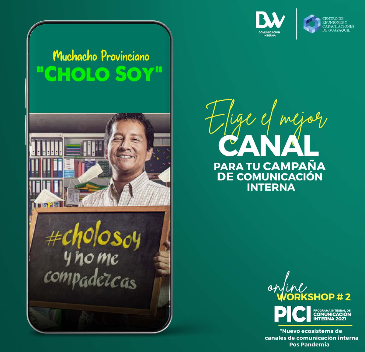galomiguel's tweet photo. 🔴Establecer una buena #comunicacióninterna es uno de los mayores retos de las organizaciones empresariales.🔴 Inscríbete al #PICI. 
Iniciamos 20/May 
Tema: Nuevos ecosistema de Canales de #ComunicaciónInterna Pos-#Pandemia 😷
Escríbenos: comunicaciones@centrodereuniones.com.ec https://t.co/i6PNj230mN