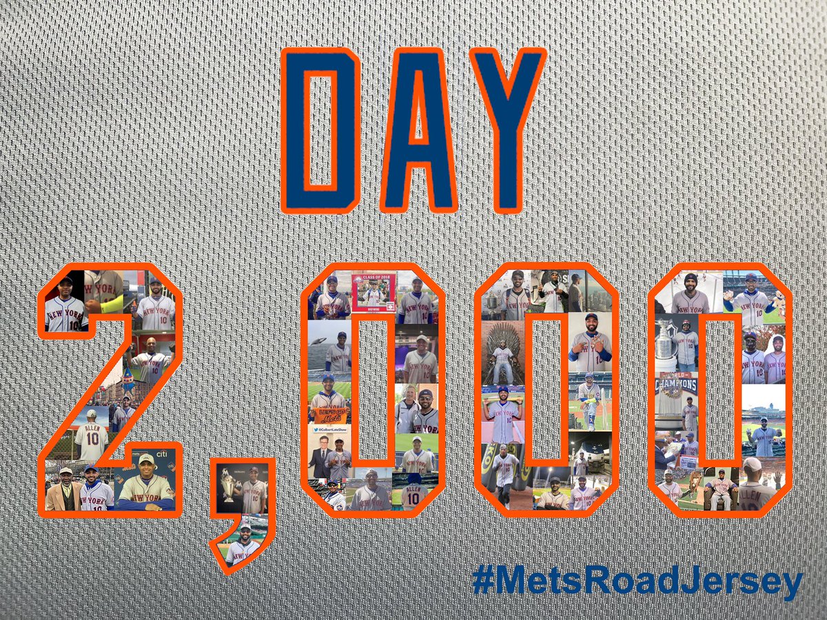 jaredallen_10's tweet photo. #Day2000: I did it again! I’ve officially reached another milestone of wearing my #MetsRoadJersey for 2,000 consecutive days in almost 5 ½ years without missing a day (even during pandemic).

#Mr2000 #Mets #LGM #MetsTwitter @StevenACohen2 @BleacherReport @MLB @AP @UKMetsOnline https://t.co/42DXT2Mz13