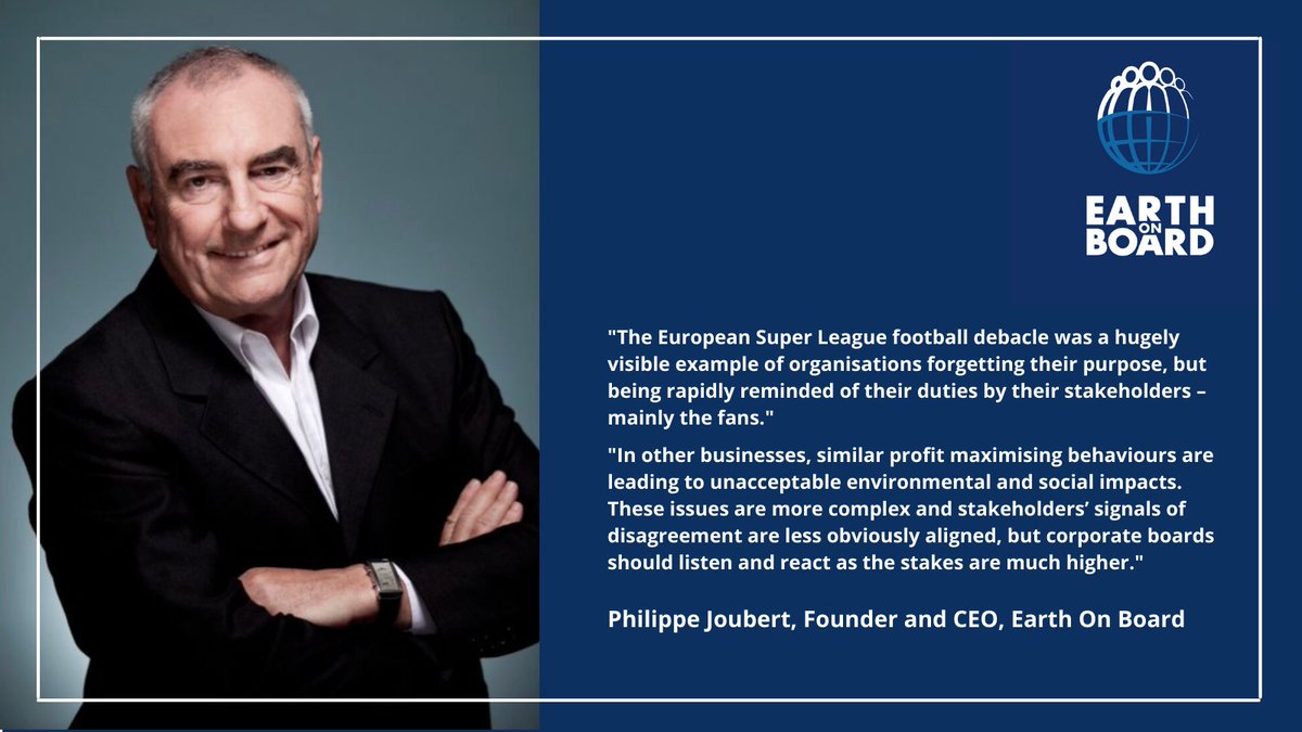 Football's Super League proves shareholder primacy is unacceptable and dying

A blog from me on how football can serve as a teachable moment for corporate #boards to learn from when approaching the climate crisis
edie.net/blog/Footballs…

via <a href="/edie/">edie</a> #earthonboard #governance
