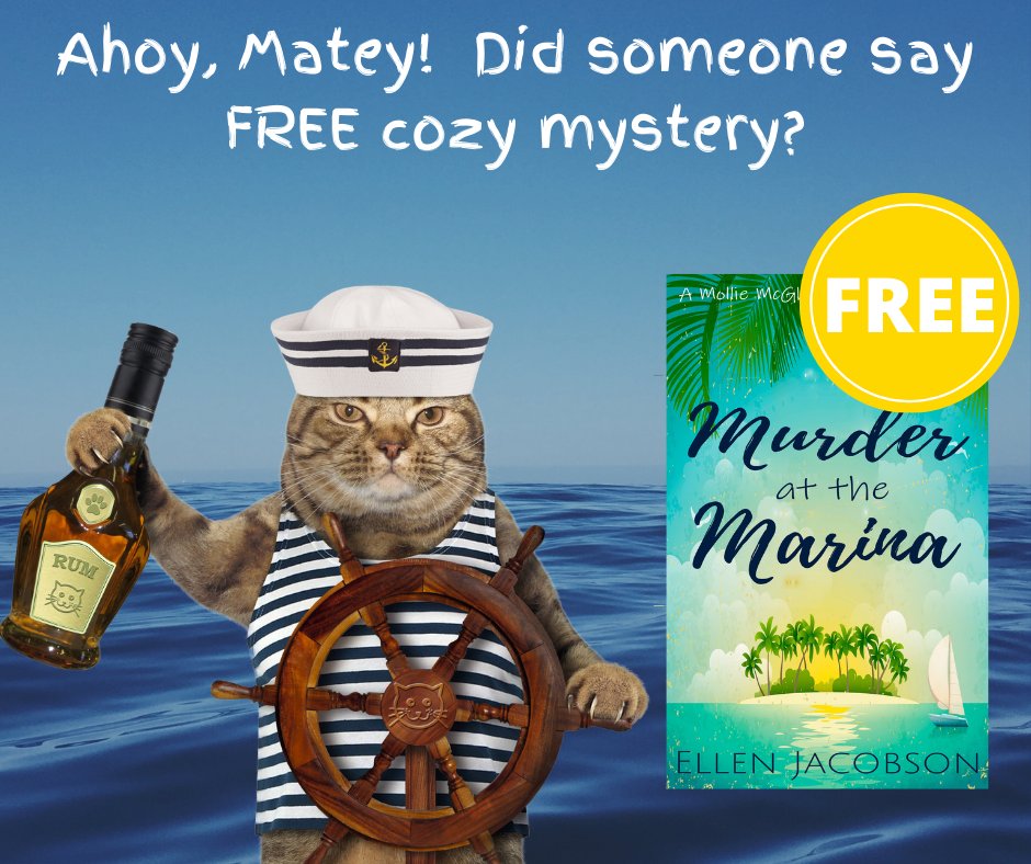 FREE #cozymystery!
👉books2read.com/u/broN1M
Check price before you buy in case a retailer has randomly changed the price back to 99c 😀
#sailing #freebooks #mystery #catmystery