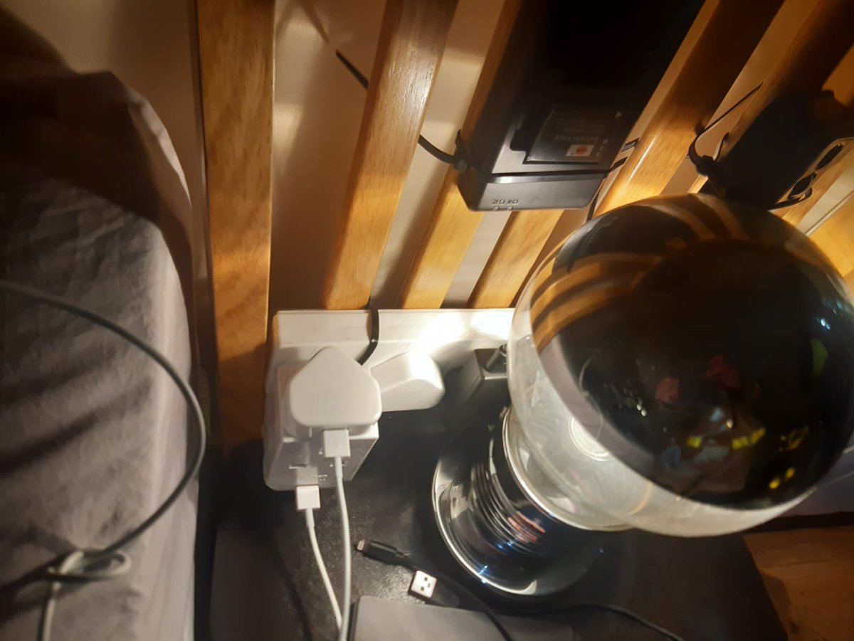 Our Firefighters spotted all this in one home during the week.

This is an example of an unsafe reliance on multi-gang extensions. 

Extensions should be used as a short term measure only. 

Cables should not be tightly looped as it can cause damage and allows heat to build up.