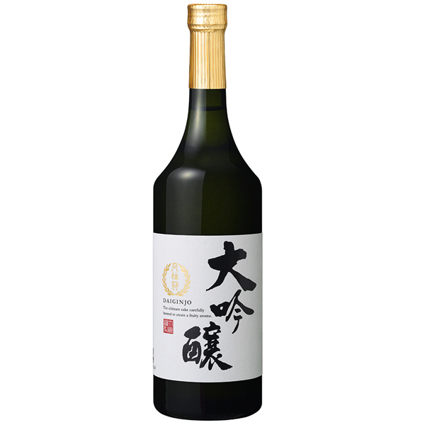 The kanji on the bottle say "daiginjo," which is the highest-quality, premium grade of sake. To call your product daiginjo, 50% of the original rice grain has to be polished away (lesser grades require less polishing).
