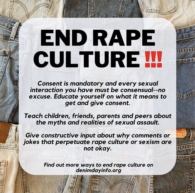 Today is Denim Day 👖 This campaign is a way to protest against the misconceptions that surrounds sexual violence. Post your denim selfie on Instagram and make sure to tag <a href="/titanwell/">Slyvia well</a> and use the hashtag #TitansWearDenim: bit.ly/3xzdN5s

#CSUFstudents