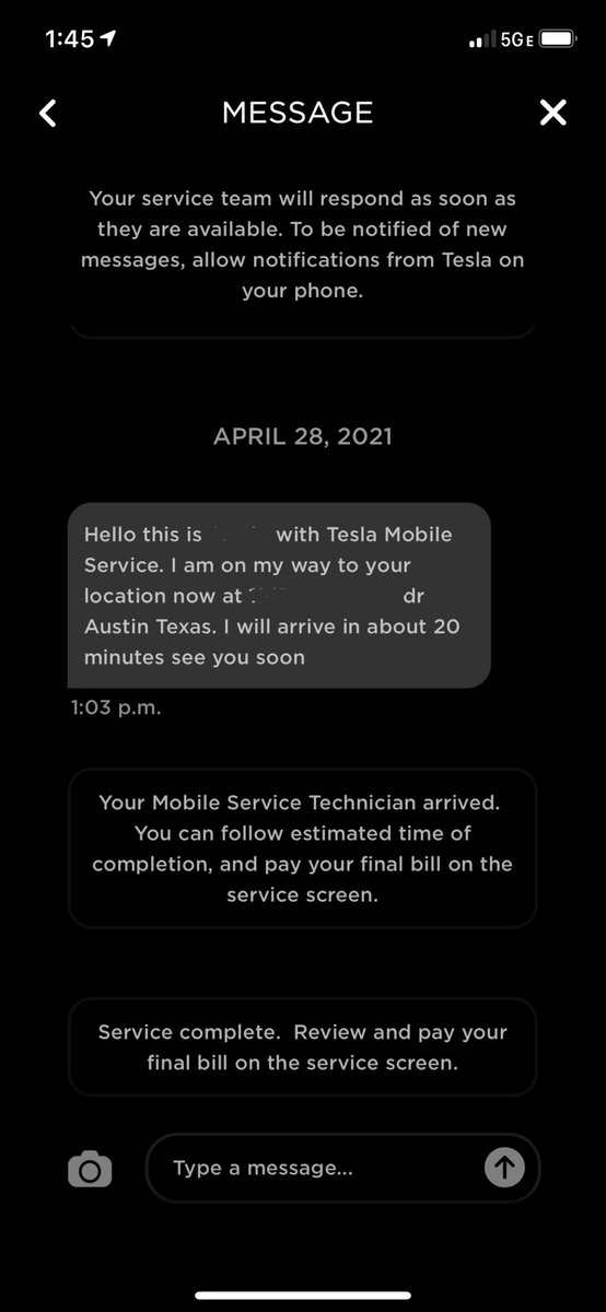 mooroobee's tweet image. How fkn cool is @Tesla Mobile Serice!!?? #TeslaServiceIssues