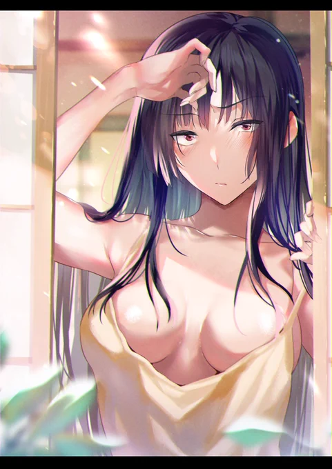 「・・・おはよ。」 