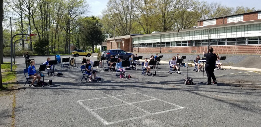 Sunny skies, a warm breeze blowing, and beautiful music in the air at Maple Place School. #WeAreOP <a href="/OPSchoolsNJ/">Oceanport Schools</a> <a href="/MaplePlaceBand/">Maple Place Band</a>