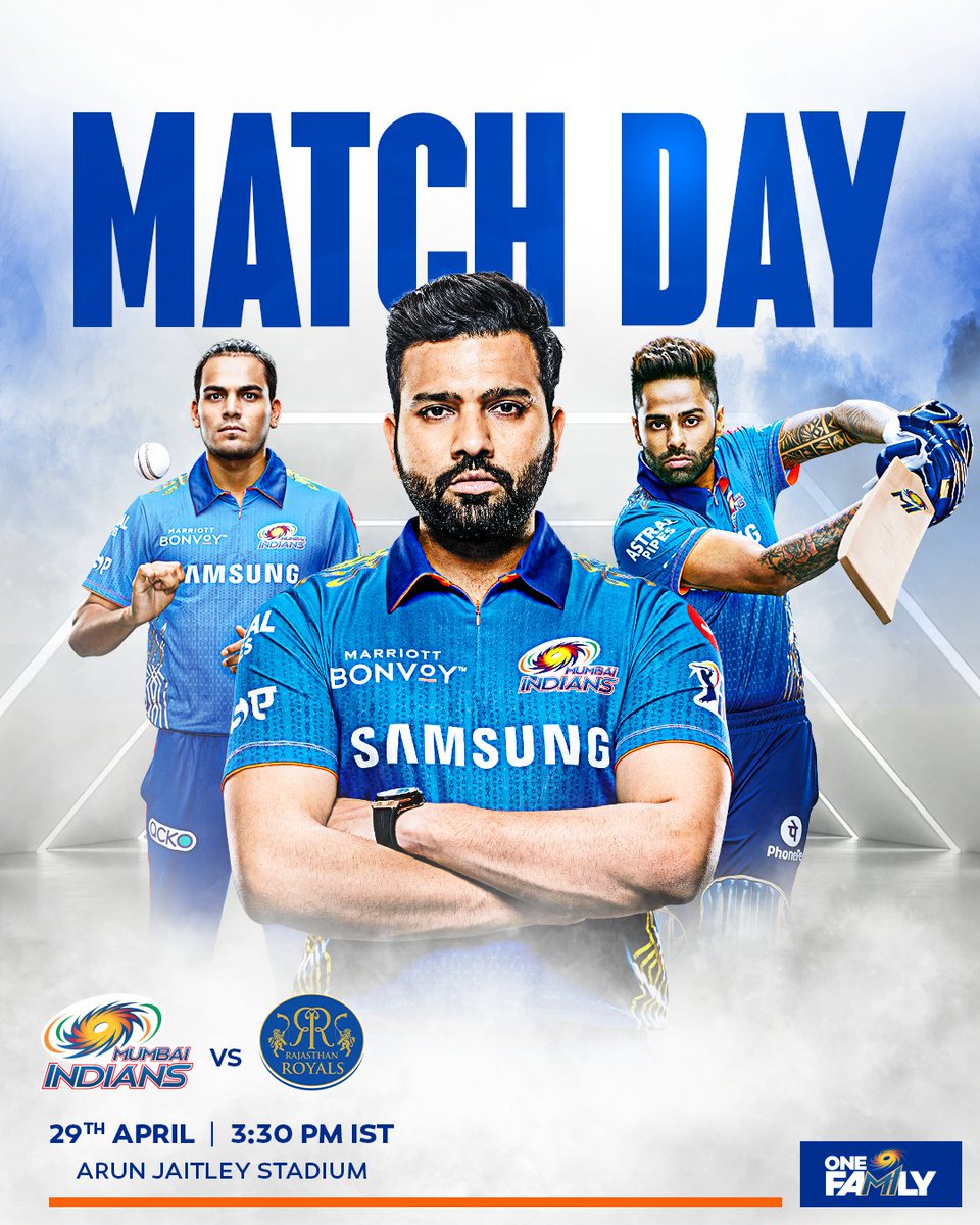 Back in action! 👊

#OneFamily #MumbaiIndians #MI #IPL2021 #MIvRR <a href="/rdchahar1/">Rahul Chahar</a> <a href="/ImRo45/">Rohit Sharma</a> <a href="/surya_14kumar/">Surya Kumar Yadav</a>