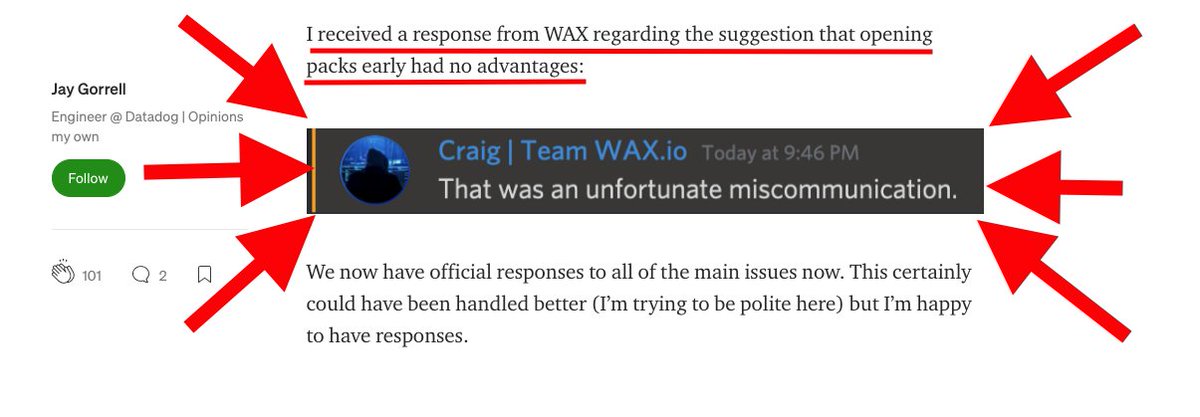 So  @ToppsDigital x  @WAX_io published a response to product criticism (kind of), telling customers to 'read the fine print' & jabbing Dapper Labs Spoiler alert: They did not read their own fine print.I can't believe what I read A Breakdown 