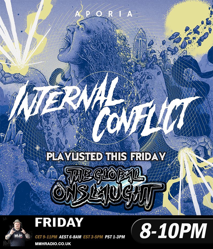 Stampede Press UK (@stampedepressuk) on Twitter photo Tune into <a href="/MMH_Radio/">MMH - The Home Of Rock Radio</a> with <a href="/AdamOnslaught/">Adam Onslaught</a> this Friday and check out the 👿 monster new single by Internal Conflict 🙌⚡️🙌 <a href="/IntConflict/">Internal Conflict</a>
#internalconflictstampede #newmusicfriday Tune into <a href="/MMH_Radio/">MMH - The Home Of Rock Radio</a> with <a href="/AdamOnslaught/">Adam Onslaught</a> this Friday and check out the 👿 monster new single by Internal Conflict 🙌⚡️🙌 <a href="/IntConflict/">Internal Conflict</a>
#internalconflictstampede #newmusicfriday