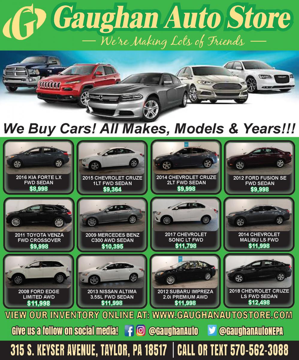 Check out Gaughan Auto Store's ad on page 15 in the new Paper Shop on the stands today!
#cars #trustedlocaldealer #over30yearsinbusiness #315skeyseravetaylor