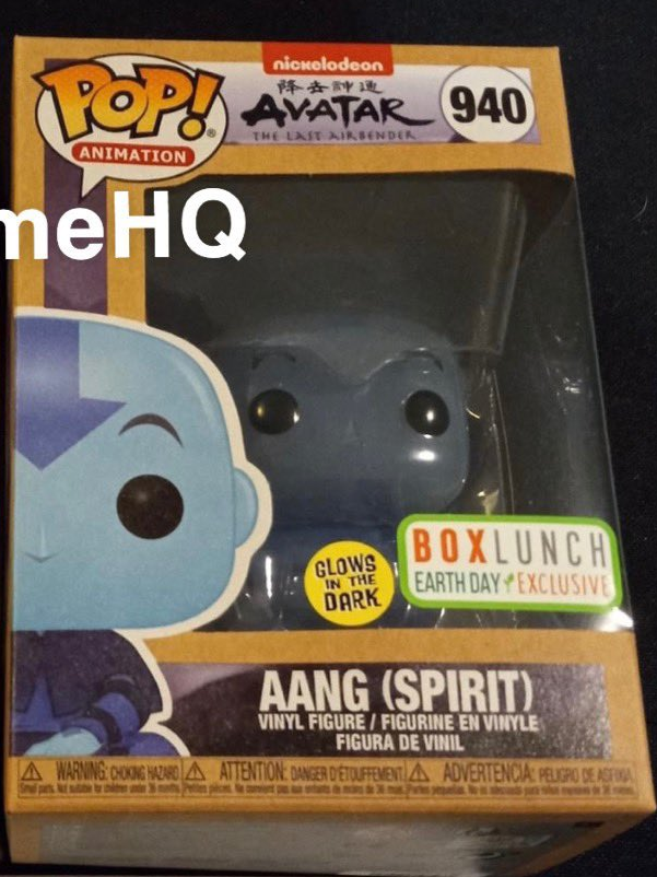 Spirit Aang Avatar the Last Airbender Box Lunch Exclusive Earth Day Funko Pop