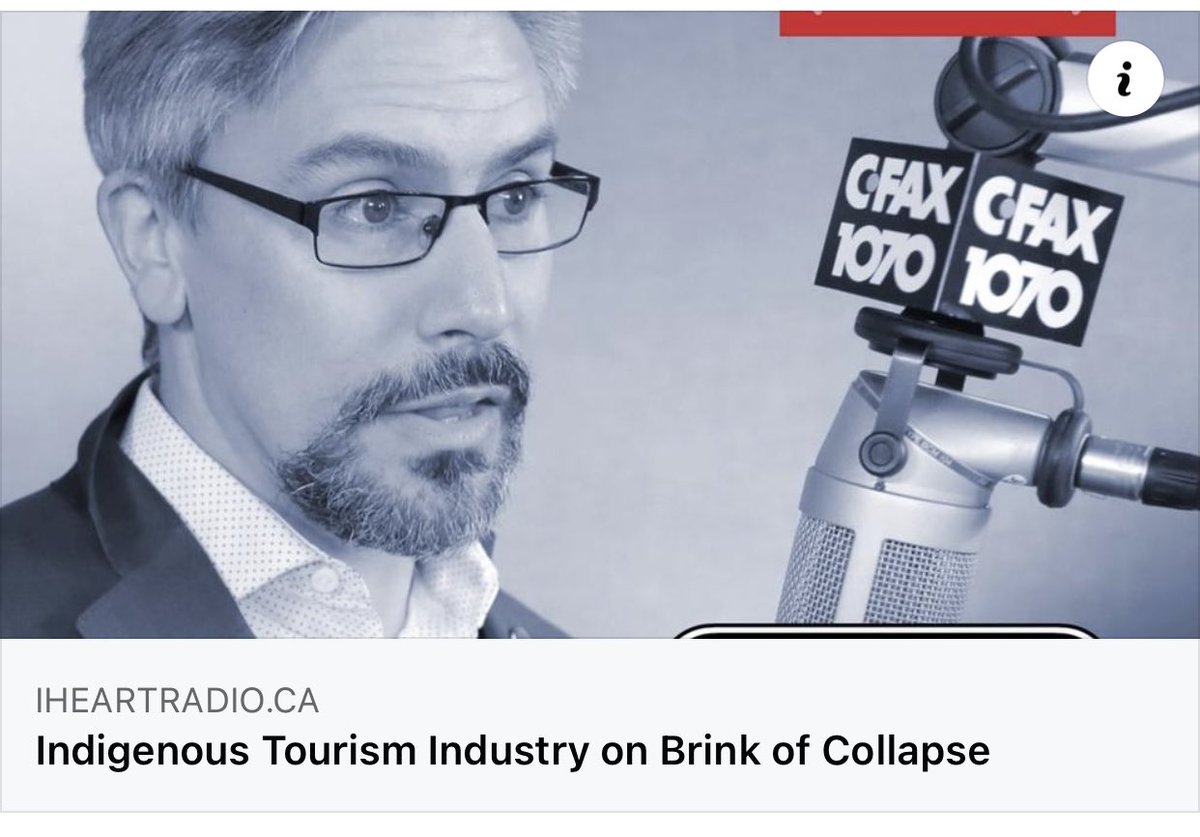 Thank you <a href="/cfax1070/">CFAX 1070 Victoria</a> and <a href="/RyanPriceCFAX/">Ryan Price</a> for the interview about #Indigenous #tourism and the recent Federal Budget.

<a href="/ITAC_Corporate/">ITAC Corporate</a> <a href="/melaniejoly/">Mélanie Joly</a> @Min_IndServ <a href="/BlakeRichardsMP/">🇨🇦 Blake Richards 🇨🇦</a> <a href="/GordJohns/">Gord Johns</a> 

#DestinationIndigenous

iheartradio.ca/cfax-1070/audi…