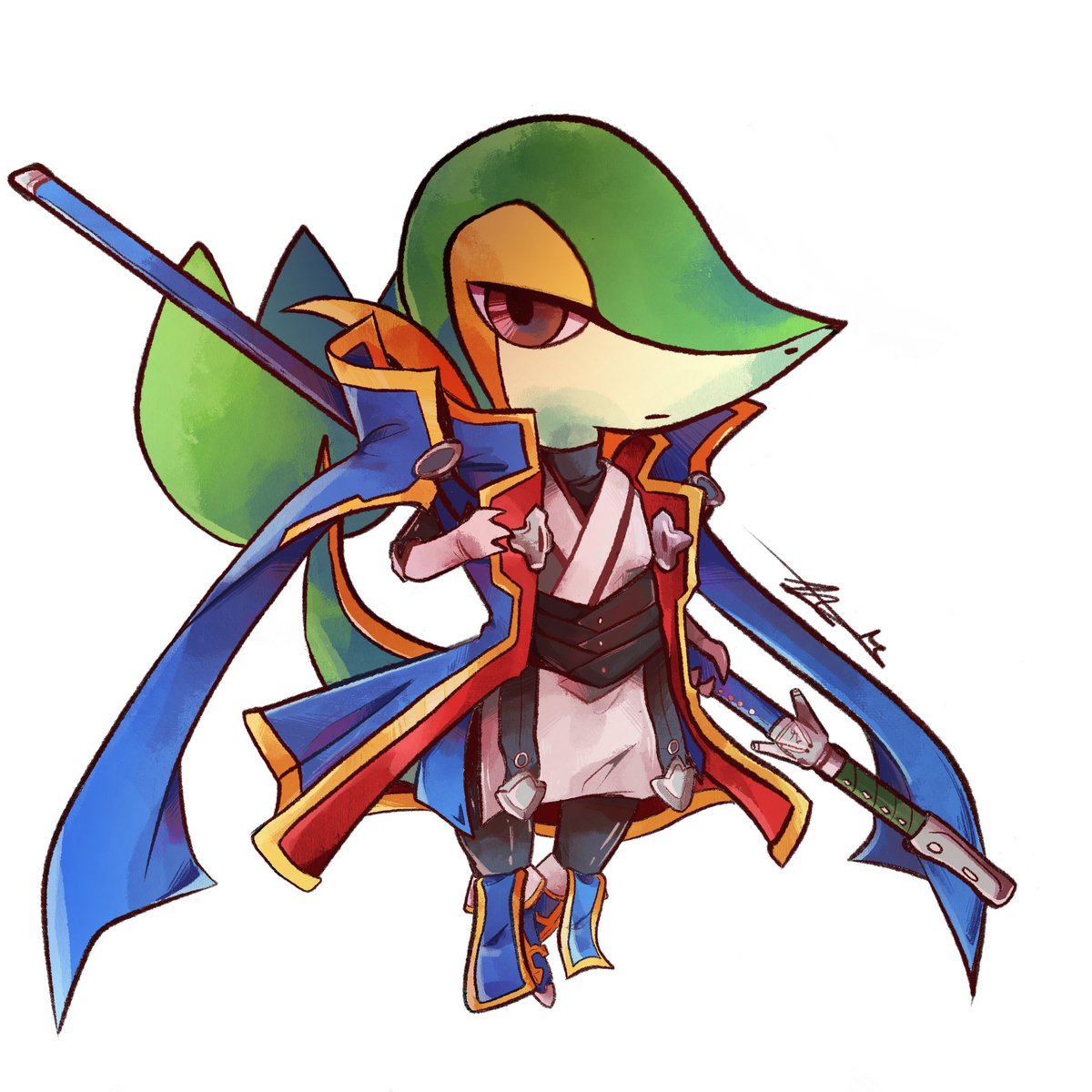 Kisaragi7689's tweet photo. Cold as ice snivy, a commission I got from my wonderful friend @nikstikk (they are more active on insta as nikk.stikk) go follow them and all that https://t.co/1Ef3dVoxa6